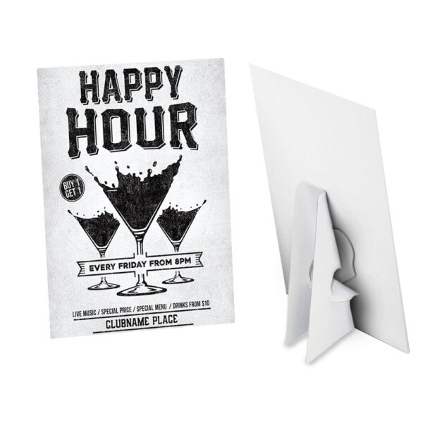 Custom printed counter cards for tabletop and point-of-sale displays
