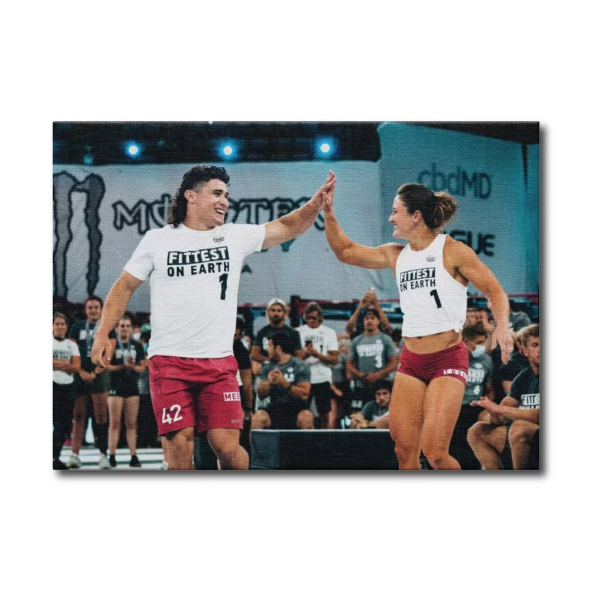 Custom canvas prints: versatile, durable, and impactful for branding, messaging, or gym ambiance.