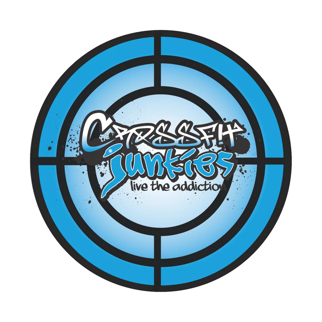 CrossFit Junkies custom wall ball target with graffiti logo
