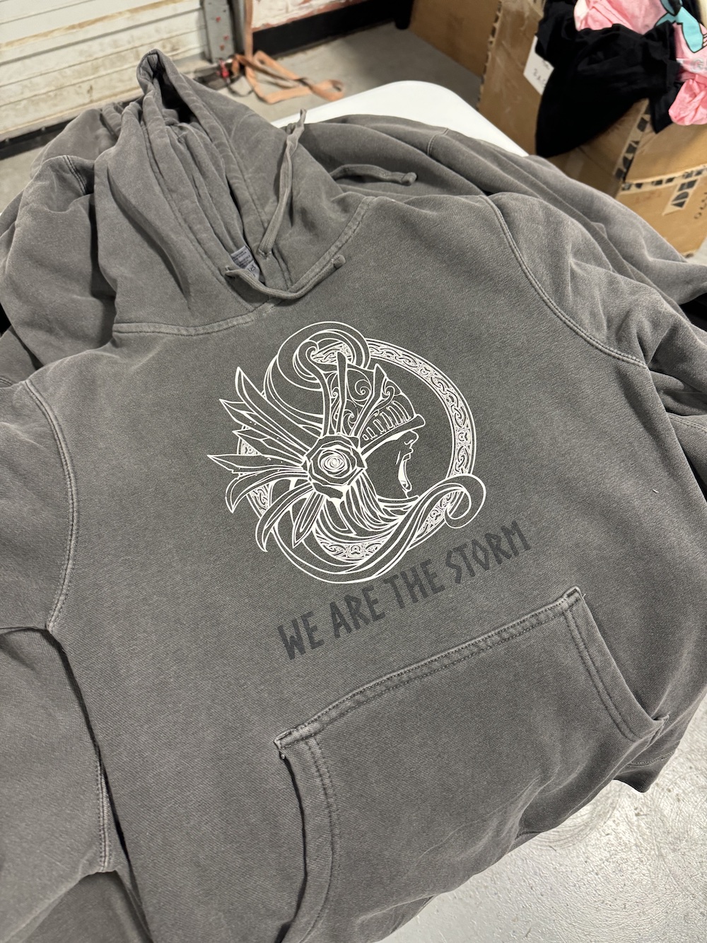 Plastisol screen-printed HWPO apparel for fitness and CrossFit fans