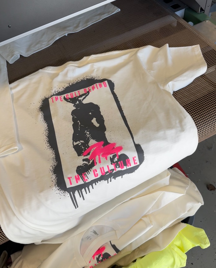 Custom printed t-shirt for events, gyms, and athletic branding