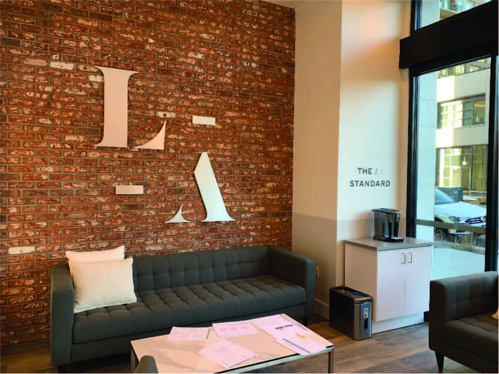 Custom interior signs for wayfinding, branding, and office navigation