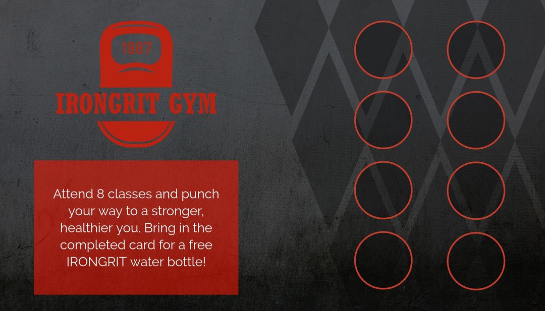 Punchcard Style 1 - Horizontal