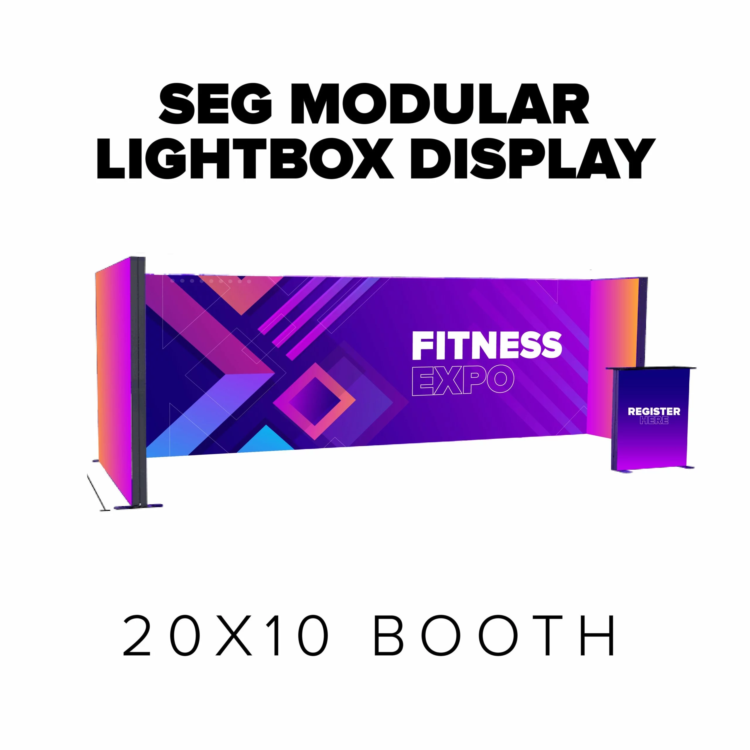 SEG Modular Lightbox Display - 20x10 Booth
