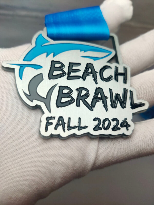 A premium custom medal, created to commemorate exceptional accomplishments in sports, corporate events, and more.