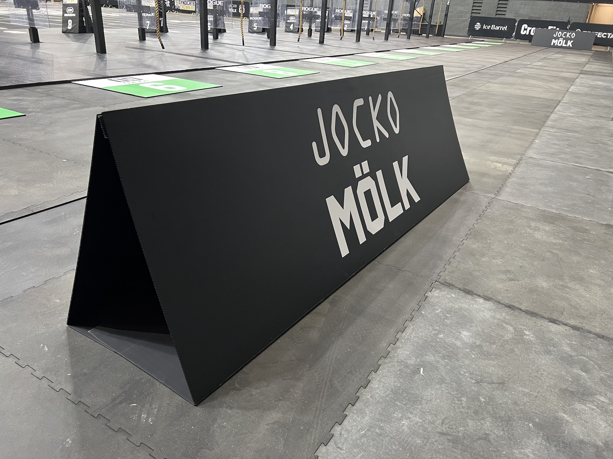 Lightweight Coroplast A-Frame sign showcasing a schedule with easy-to-read lettering.