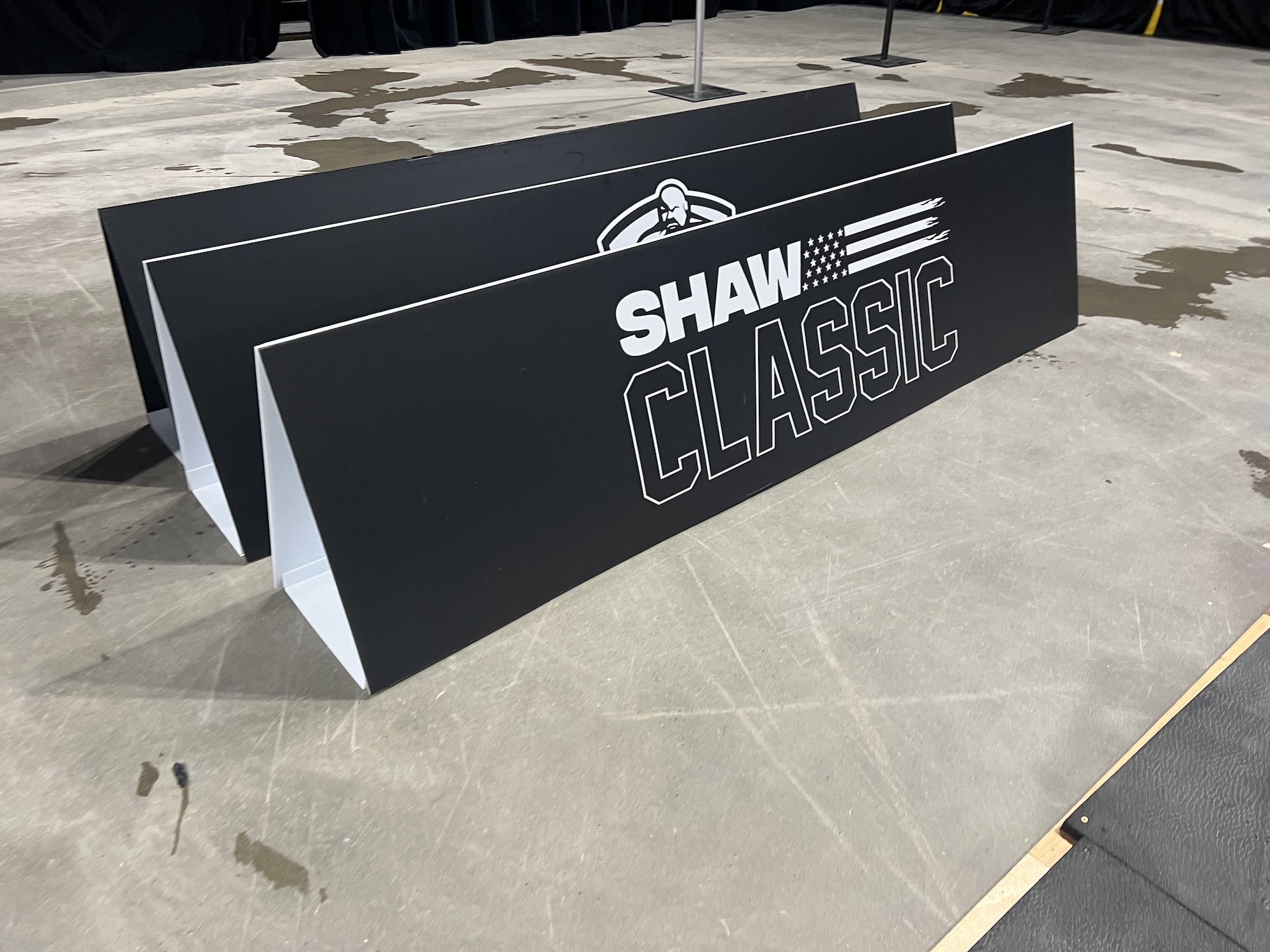 Portable A-Frame sign displaying clear event information with vibrant colors.