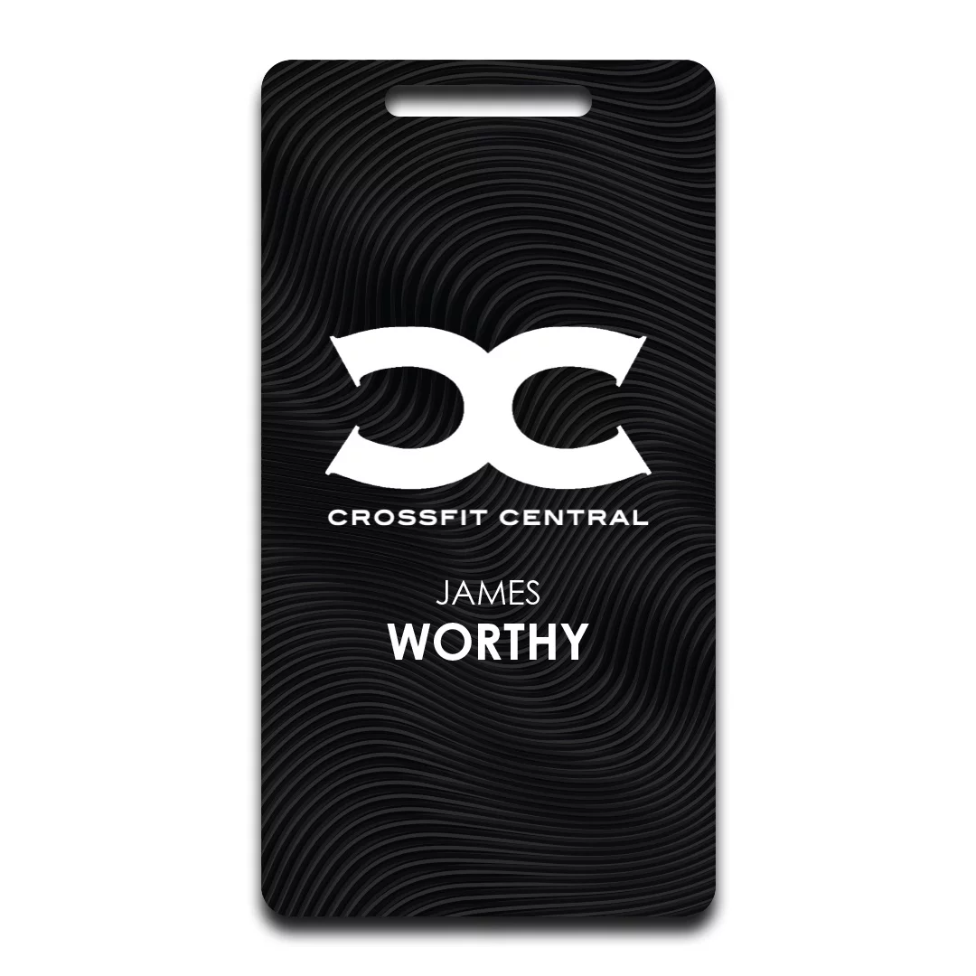 Custom luggage tag featuring a personalized design, perfect for easily identifying and distinguishing your bags during travel.