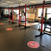 Custom floor decals to promote social distancing in businesses