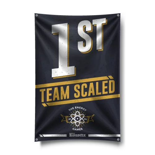 Energy 1st banner template with vibrant design for gym or event promotion