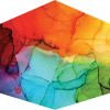 Vibrant dye-sublimated face masks with custom gym branding