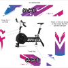 Unique GGRX stickers for workout bike design
