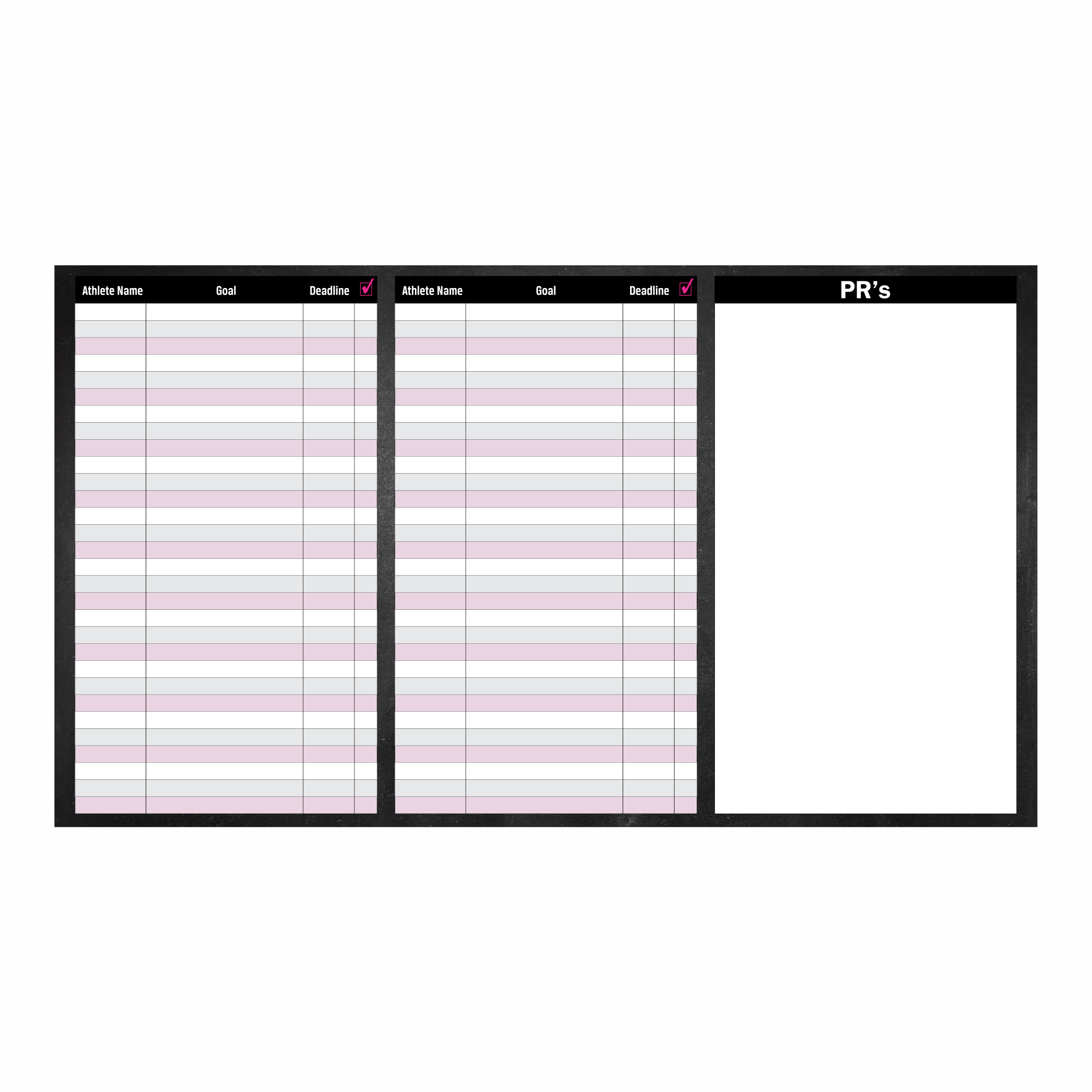 Goals Dry Erase Board