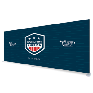 Powerlifting America 20ft Straight Tension Fabric Display
