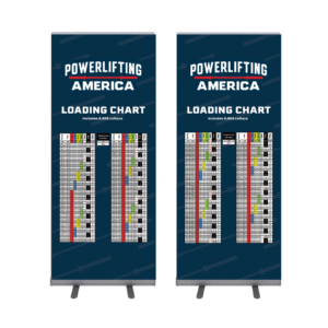 Powerlifting America Loading Chart Retractable Banner