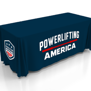 Powerlifting America Full Color 4 Sided Table Throw