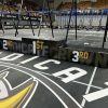 Podium display graphics designed for CrossFit event winners