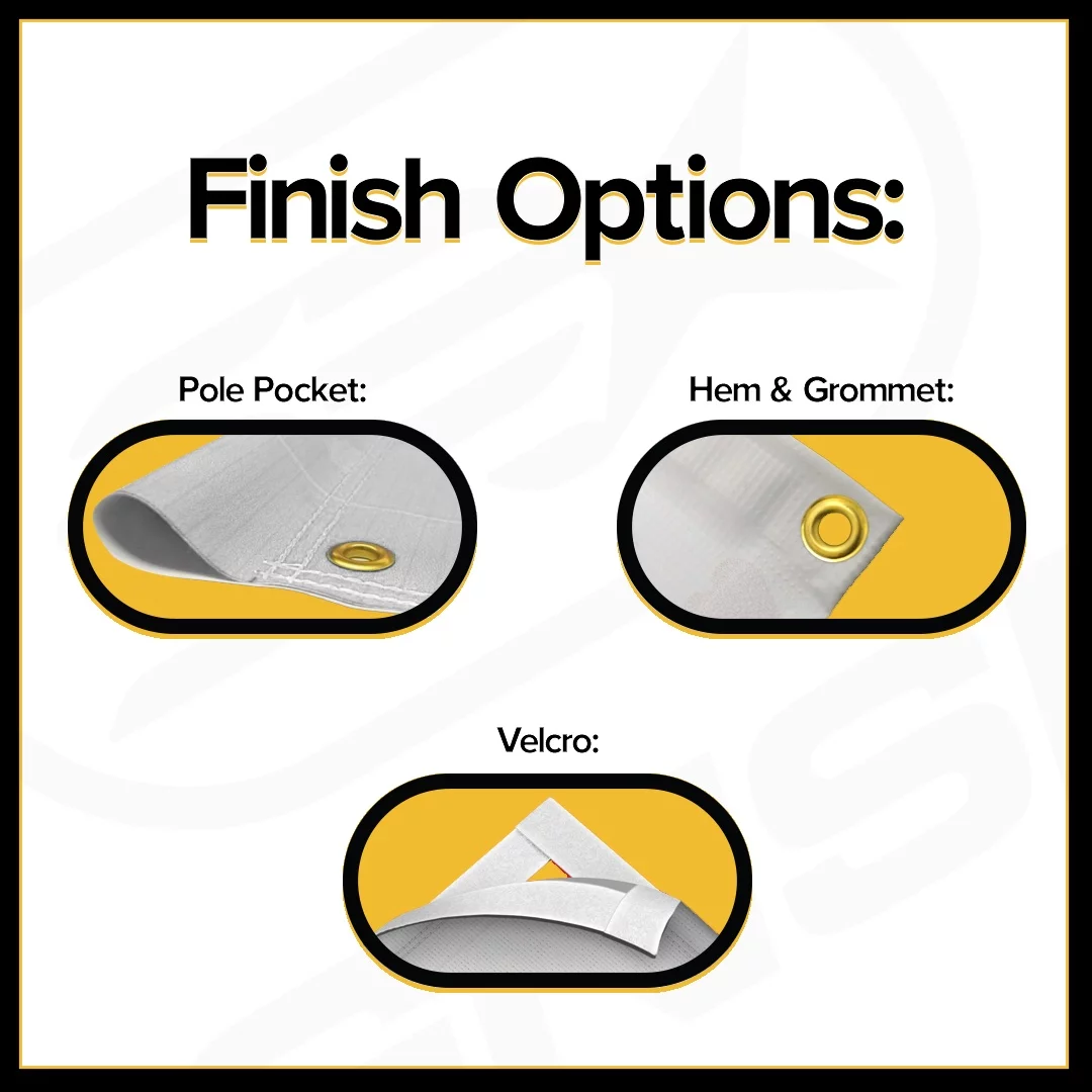 Banner finish options