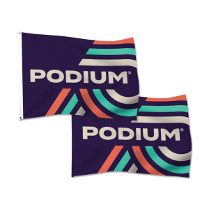 Custom-made flag with bold, durable design perfect for outdoor display or indoor decoration