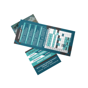 Professional rack cards with 4-panel accordion fold