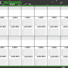 Wall-mounted benchmark tracking board for gyms and training centers