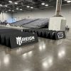 Large Coroplast A-Frame sign for events, with bold graphics for visibility and direction.