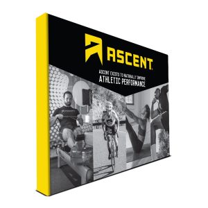 Straight pop-up fabric display with tool-free aluminum frame assembly