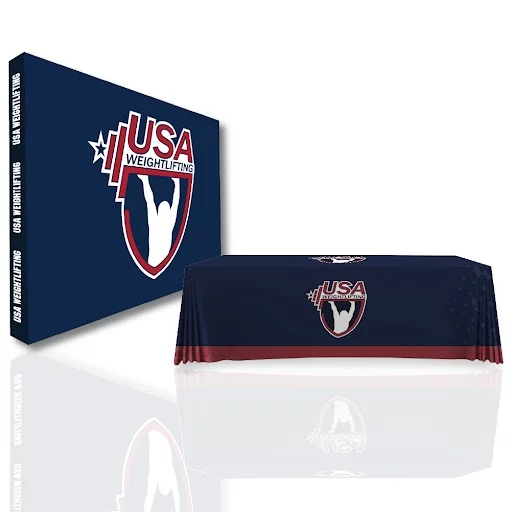 USAW Competition Package with pop up display and 8' table cover for events and expos.