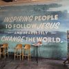 Custom wall murals for gyms, offices, or retail, with vibrant colors and branded designs.