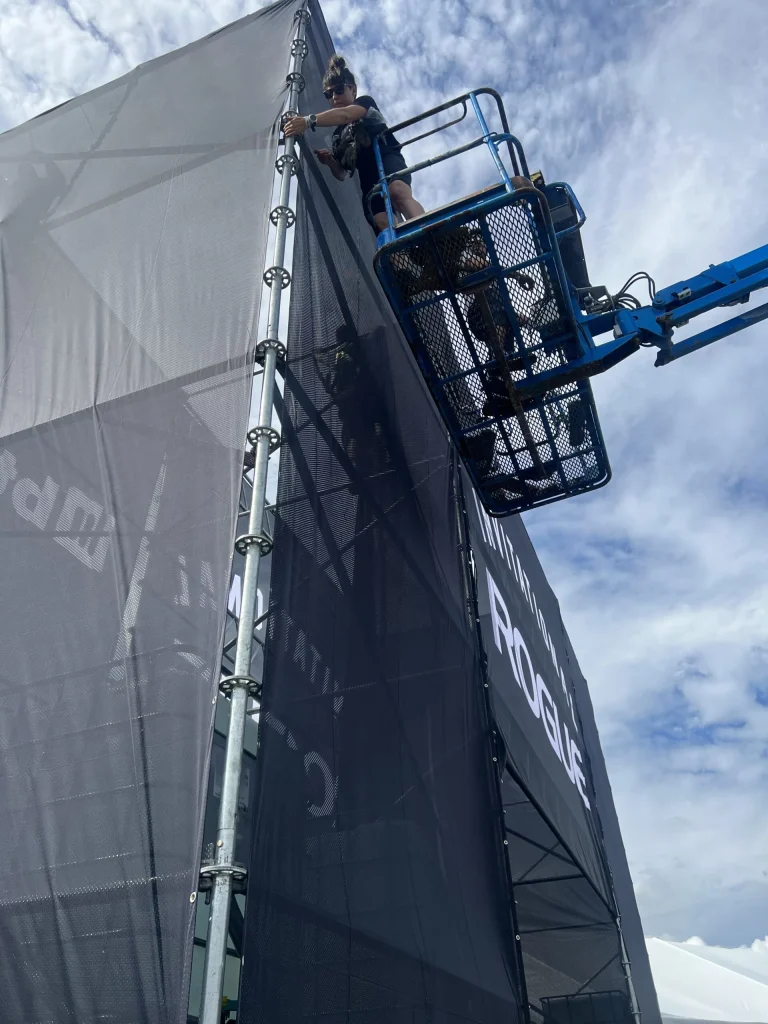 Precision signage solutions for the Rogue Invitational.