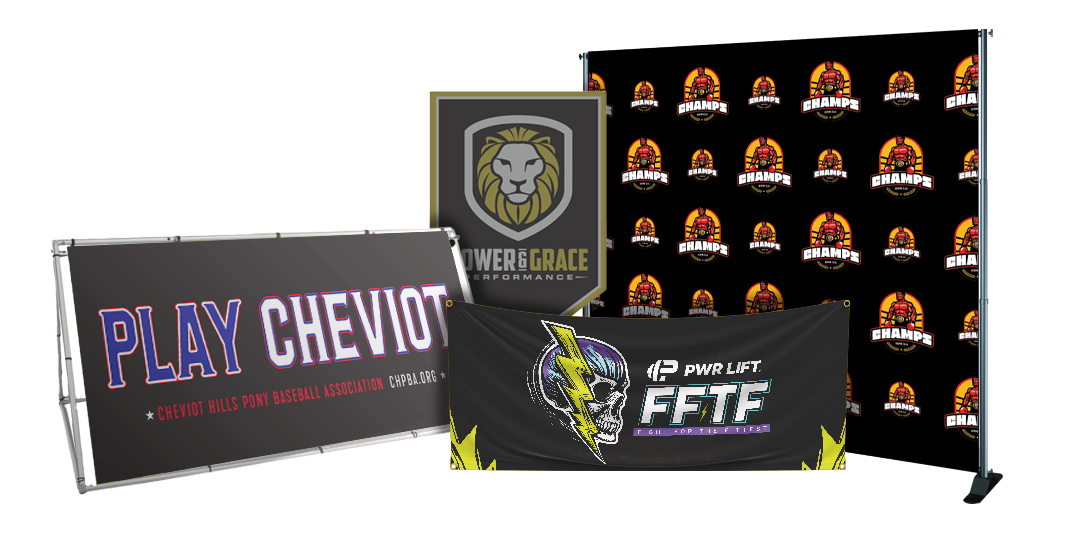 Custom vinyl banner for gym and event promotion