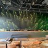 Customizable fabric adhesive for vibrant, seamless wall graphics