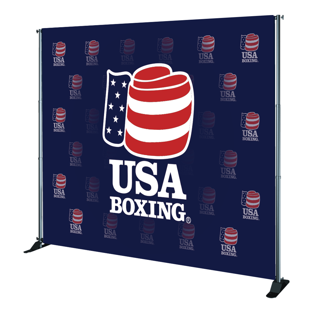 USA Boxing Telescoping Banner Stand