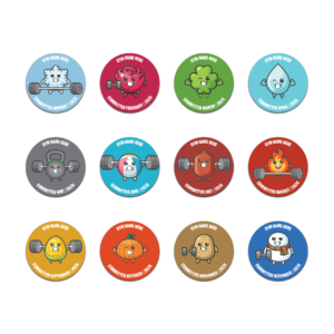 Committed Club Stickers: Mascot Madness Series