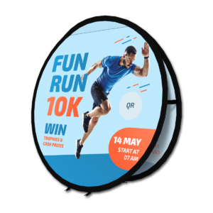 Round Pop Up A-Frame